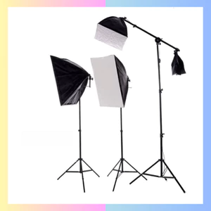 Bộ KIT SOFTBOX 50X70CM KÈM BÓNG ĐÈN LED NẤM ĐỔI ĐƯỢC 3 MÀU TIỆN DỤNG hoco.