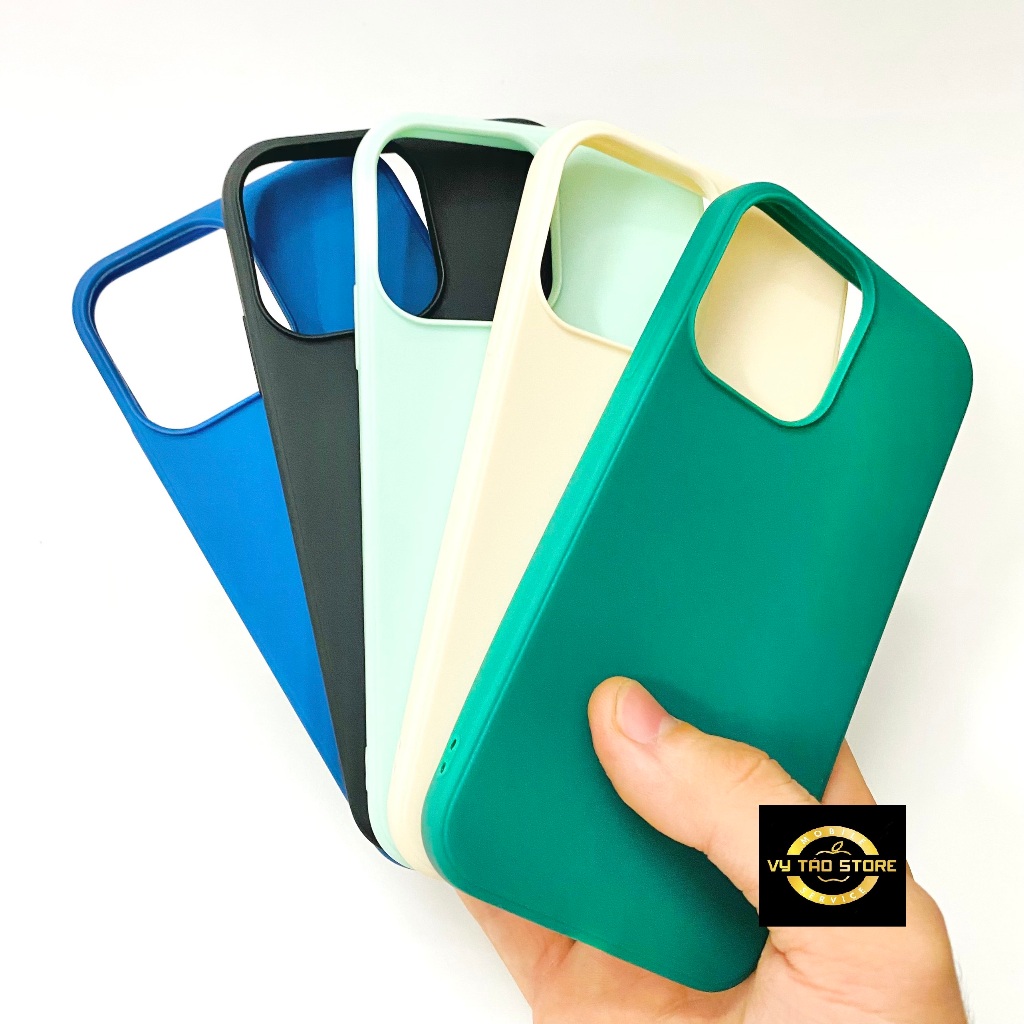 Ốp độ XR lên 13Pro , 14Pro silicon (màu xanh navy , xanh midnight , xanh mint, đen, da)
