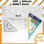 Thước kẻ eke WinQ lớn N06 - Thước kẻ eke học sinh ( bộ 2 cây)