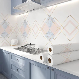 Giấy Decal dán bếp, dán tường, dán bàn tủ khổ rộng 60cm chống dầu mỡ chịu nhiệt độ cao, tráng nhôm QD025