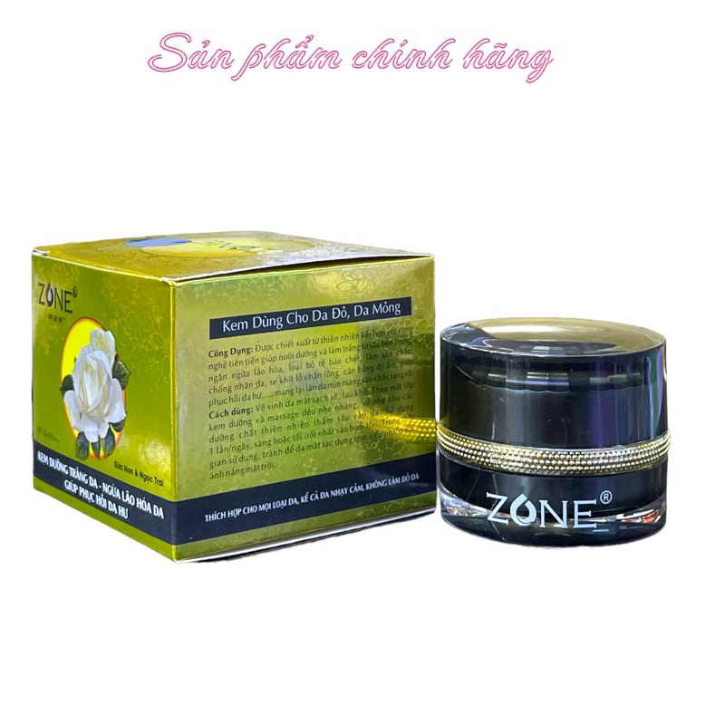 Kem ZONE Trắng Da Ngừa Lão Hoá Giúp Phục Da Hư 20gram