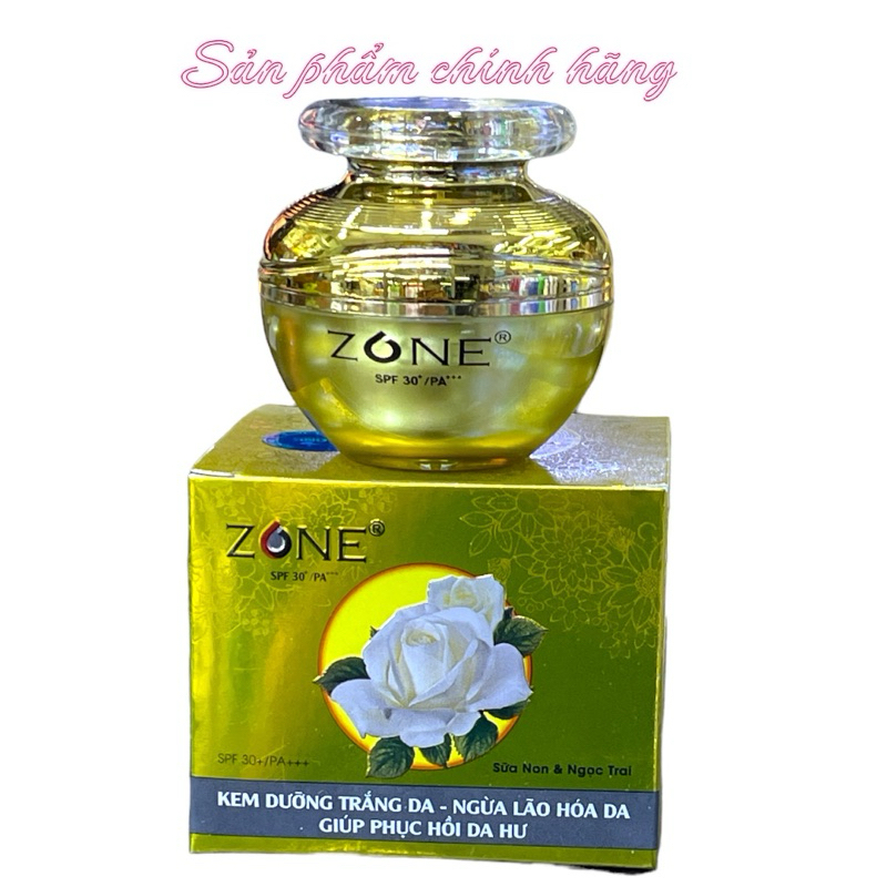 Kem ZONE Trắng Da Ngừa Lão Hoá Giúp Phục Da Hư 25gram