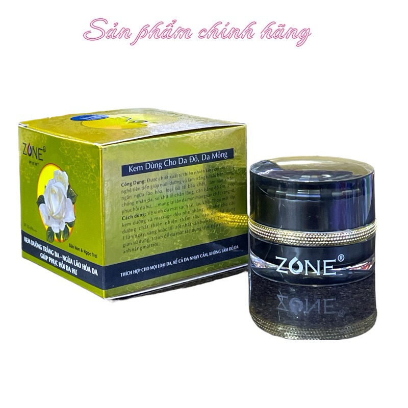 Kem ZONE Trắng Da Ngừa Lão Hoá Giúp Phục Da Hư 20gram