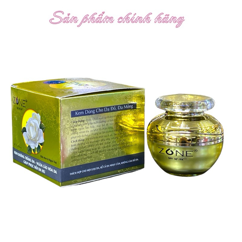 Kem ZONE Trắng Da Ngừa Lão Hoá Giúp Phục Da Hư 25gram