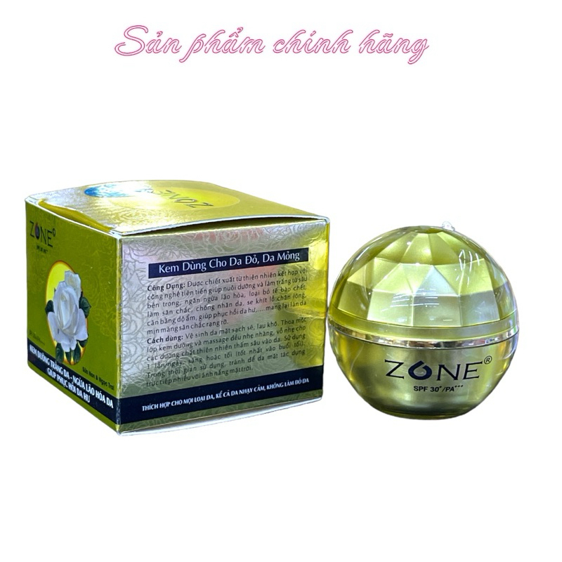 Kem Zone Trắng Da Ngừa Lão Hoá Giúp Phục Hồi Da Hư 10gram