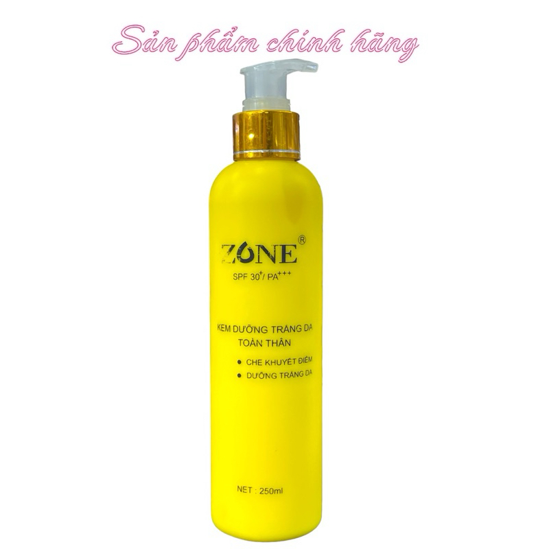 Kem ZONE Dưỡng Trắng Da Toàn Thân Kích Trắng 250ml