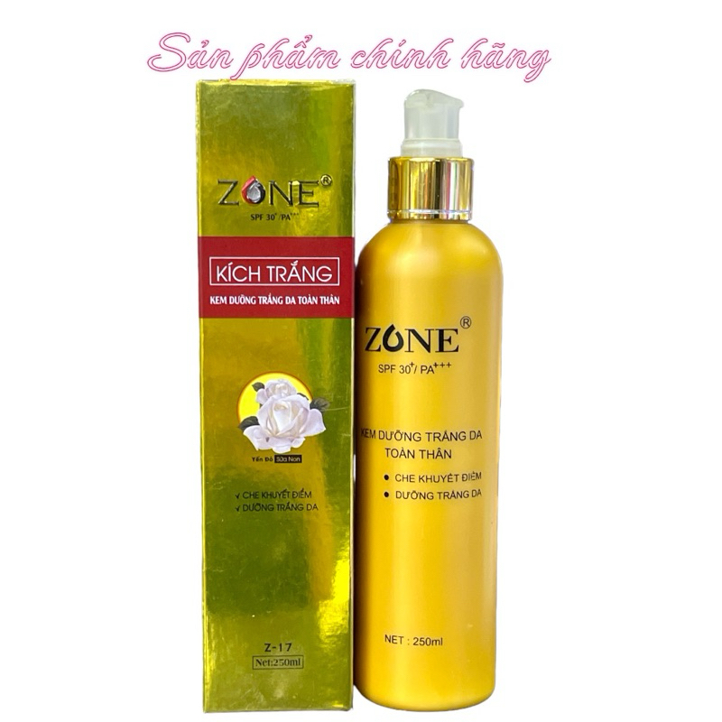 Kem ZONE Dưỡng Trắng Da Toàn Thân Kích Trắng 250ml