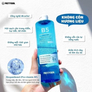 Nước Tẩy Trang Prettyskin B5 Phục Hồi Cho Da 500ml