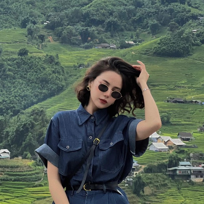 Kính râm thời trang tròn  kính chụp áo dài Tết thầy bói tin hin Camcamvintage phong cách Ulzzang Hàn Quốc Horizon