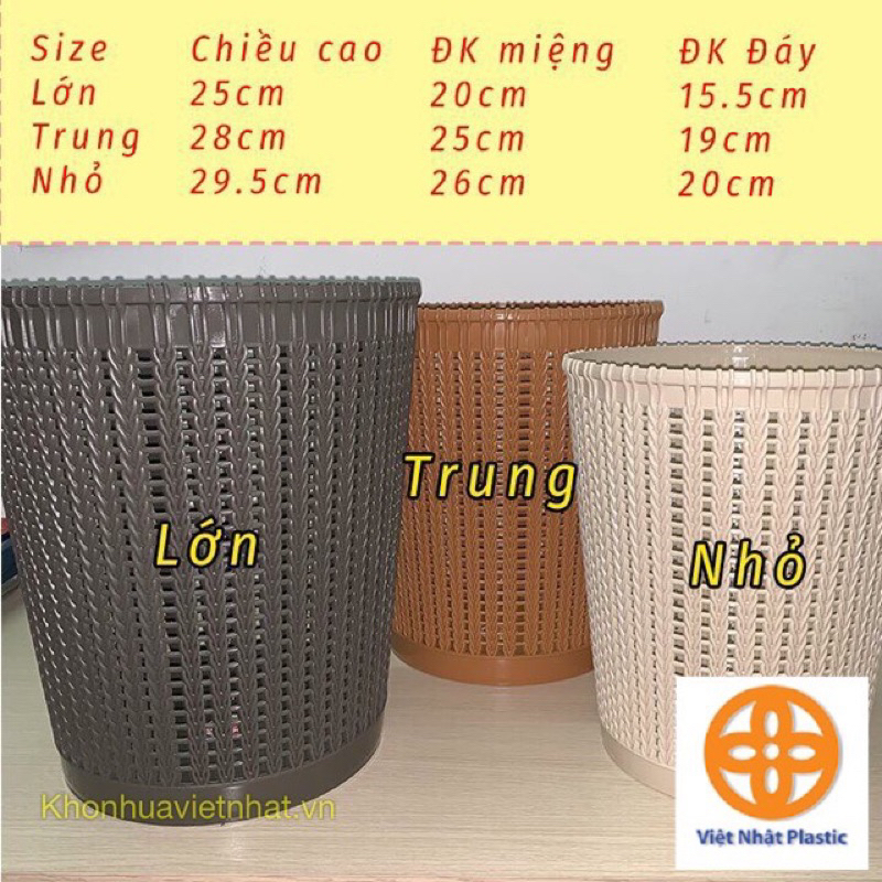 Thùng rác Sọt rác bằng nhựa văn phòng dẻo đa năng đẹp giá rẻ cao cấp ...