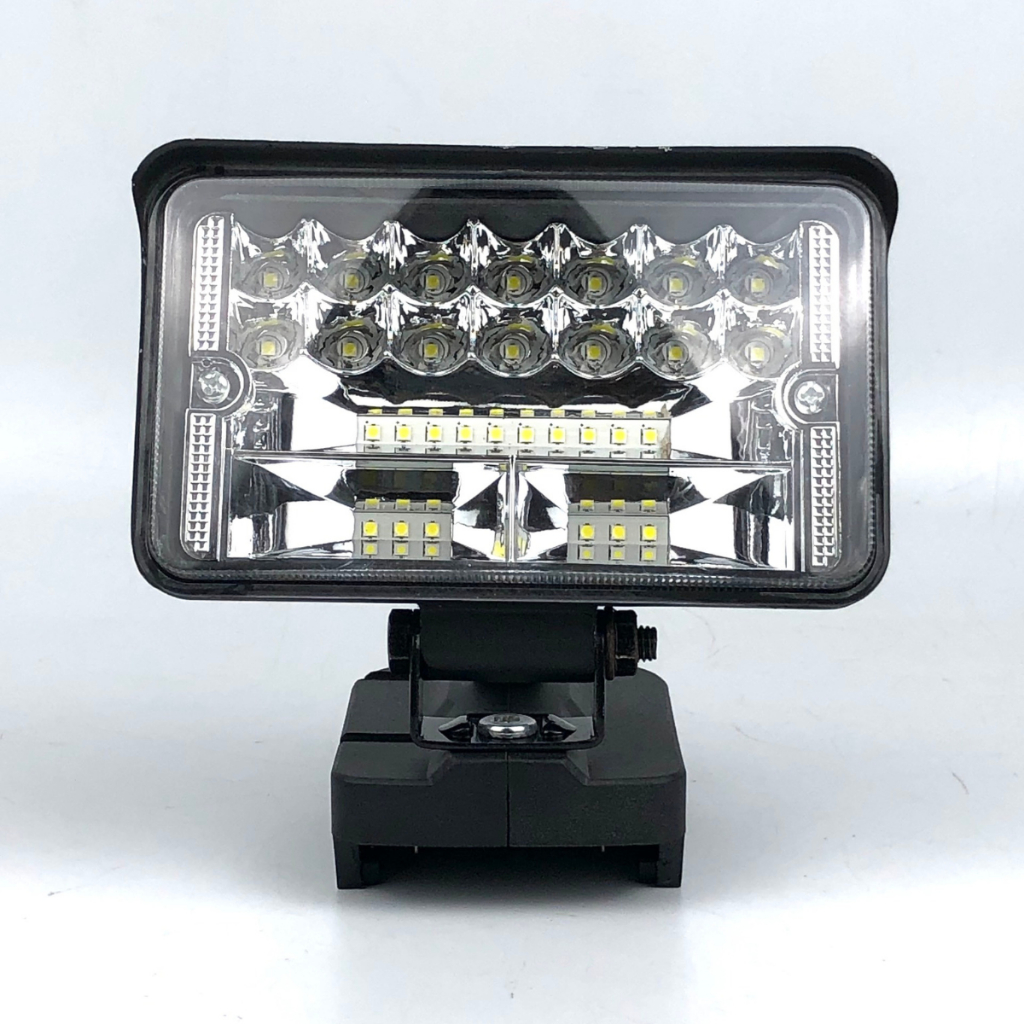 Đèn pin led 30 bóng dùng pin Makita chân pin phổ thông 4cm thiết kế bi cầu chiếu xa