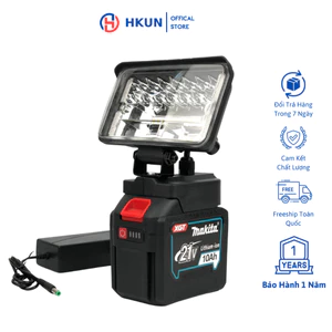 Đèn pin led 30 bóng dùng pin Makita chân pin phổ thông 4cm thiết kế bi cầu chiếu xa