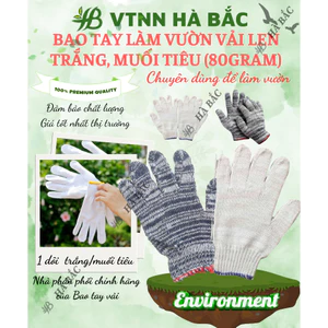 Bao Tay Vải Làm Vườn Len Trắng, Muối tiêu nhiều công dụng, rẻ, bền, đẹp – Giá tốt nhất thị trường
