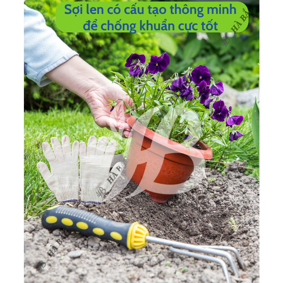 Bao Tay Vải Làm Vườn Len Trắng, Muối tiêu nhiều công dụng, rẻ, bền, đẹp – Giá tốt nhất thị trường