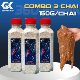 Combo 3 Chai Bột Tơ Nhện 150G Tơ Nhện Tạo Rong Tạo Sợi Kết Dính Mồi Câu Cá Chất Lượng Điều Chỉnh Trạng Thái Hiệu Quả