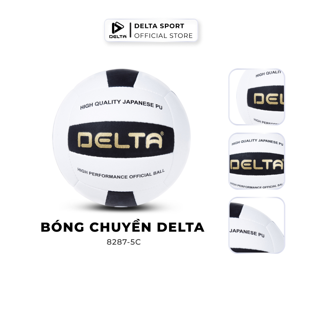 Ảnh Bóng Chuyền DELTA Size 5 Khâu Tay Cao Cấp Da PU Microfiber Mềm Êm Chơi Cho Nhiều Loại Sân DELTABC02 2