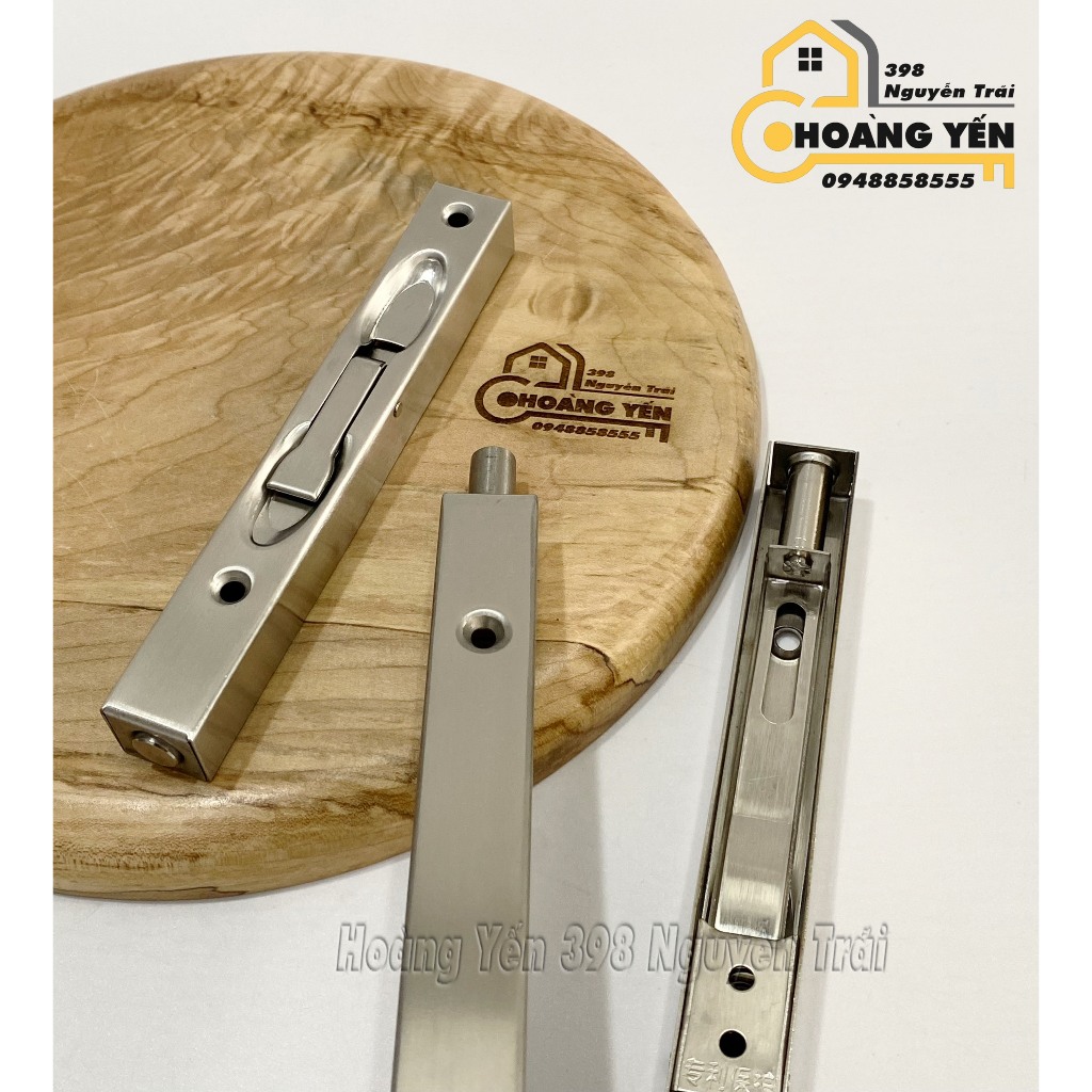 Chốt âm inox, chốt cửa inox, chốt cổng gỗ, sắt dài 15cm - 20cm- 30cm ...