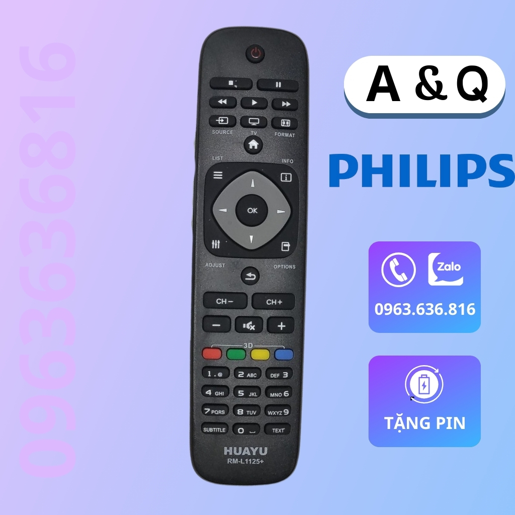 Remote tivi Philips - Điều khiển tivi Philips ( ĐA NĂNG CÁC DÒNG LED ...