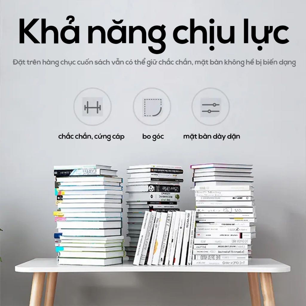 Bàn chữ nhật gỗ ngồi bệt, bàn làm việc chân gỗ, lắp ráp đơn giản phong cách hàn quốc kích thước 75x40