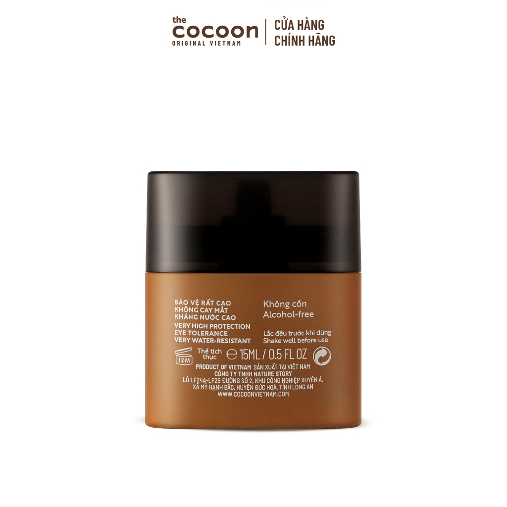 MINI SIZE - HÀNG TẶNG KHÔNG BÁN - Combo 2 Sữa chống nắng bí đao - Ráo mịn tự nhiên SPF 50+, UVA-PF 62.6 Cocooon 15ml