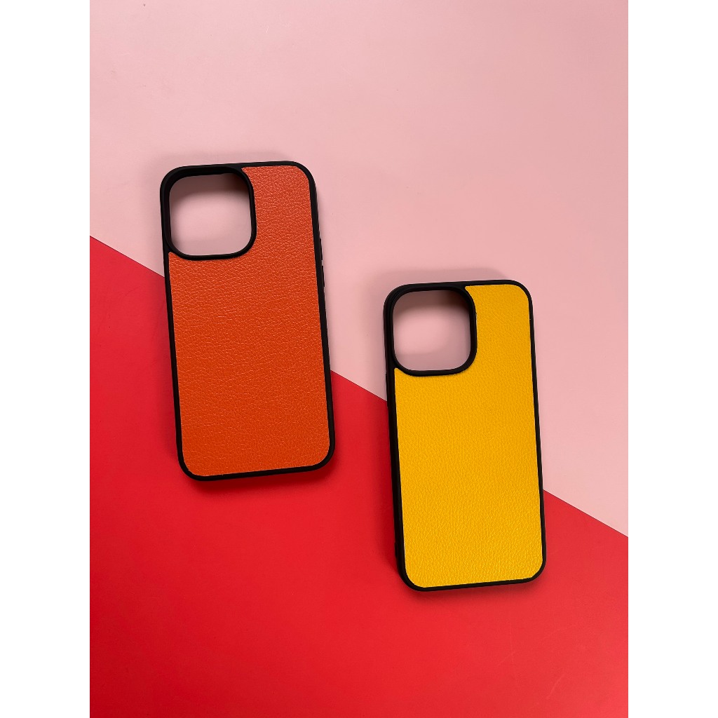 Ốp da iphone màu Cam và Vàng