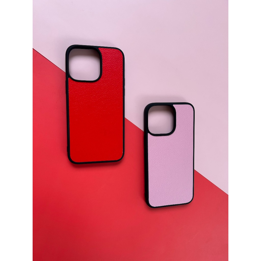 Ốp da iphone màu Hồng và Đỏ