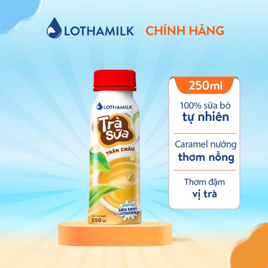 Ảnh Trà sữa thanh trùng Lothamilk chai 250ml 1