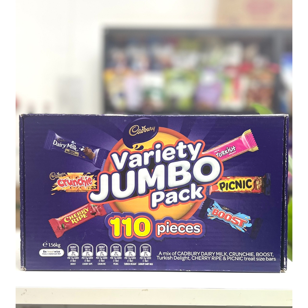 (HÀNG ÚC) Tổng hợp các loại socola (chocolate) Cadbury phiên bản đặc biệt Variety JUMBO pack hộp
