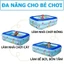 Bể Bơi Cho Bé 2M6/2M1/1M8/1M5/1M3/1M2 - 3 Tầng Kèm Miếng Vá