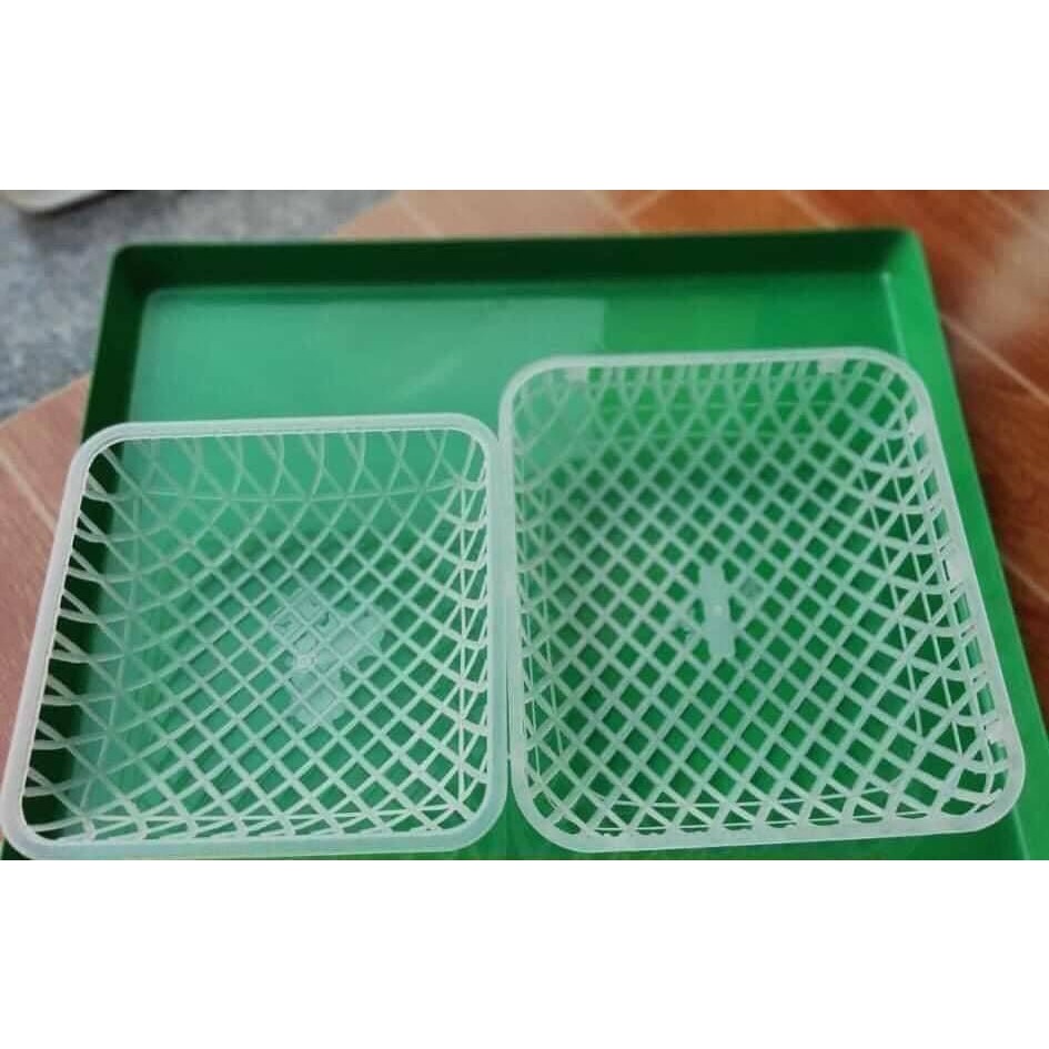 10 Cái Rổ đẻ cho bồ câu bằng nhựa kích thước 23x26 và 20x20cm, rổ nhựa ...