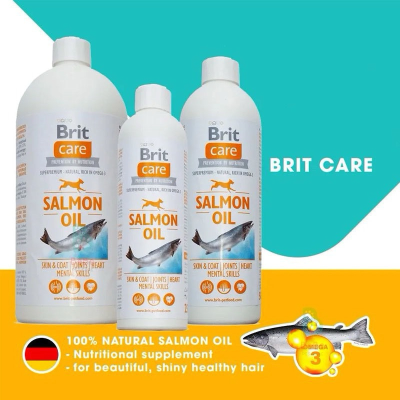 Chai chiết 100ml DẦU CÁ HỒI DƯỠNG LÔNG VÀ TĂNG ĐỀ KHÁNG CHO CHÓ MÈO PET CARE NHẬP ĐỨC