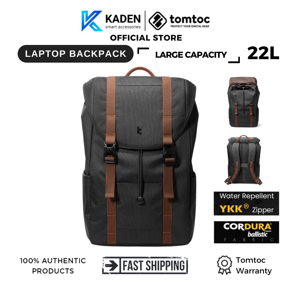 Balo Tomtoc Flap Laptop (Usa) Backpack For 13-16 Inch Macbook Laptop ...