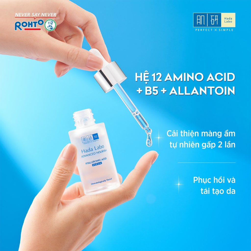 Ảnh Serum dưỡng ẩm tối ưu Hada Labo Advanced Nourish Hyaluronic Acid 2% (30ml) 3