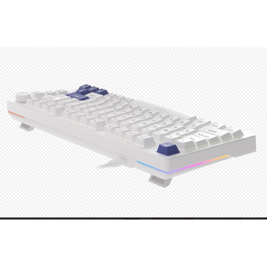 Bàn phím cơ DAREU EK75 WHITE - Led Trắng (2 sides RGB strip, DareU ...