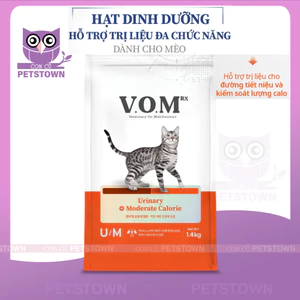 V.O.M - Thức ăn hạt cho mèo hỗ trợ trị liệu cho đường tiết niệu và kiểm soát lượng calo VOM