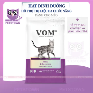 V.O.M - Thức ăn hạt cho mèo hỗ trợ trị liệu cho thận và phục hồi cơ thể VOM