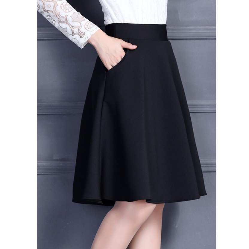 Chân váy xòe bigsize 60cm_Chất liệu vitex_may 1 lớp_CV84