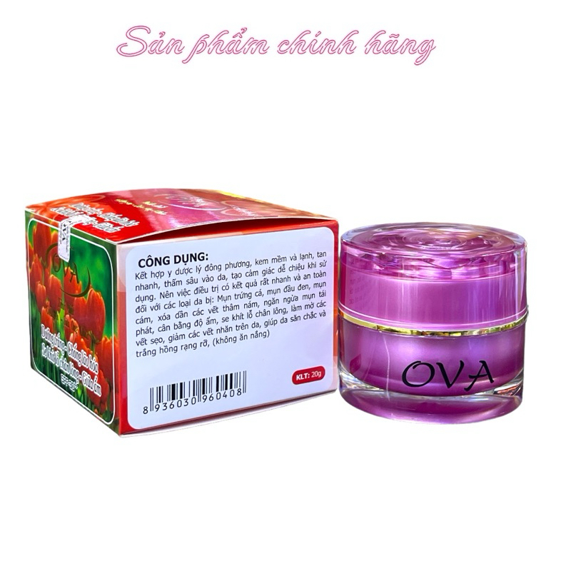 Kem Ova dưỡng trắng chống lão hóa se khít lỗ chân lông giữ ẩm 30gram