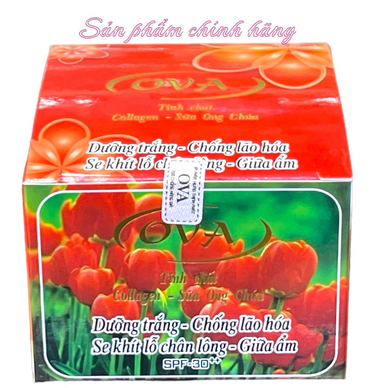 Kem Ova dưỡng trắng chống lão hóa se khít lỗ chân lông giữ ẩm 30gram