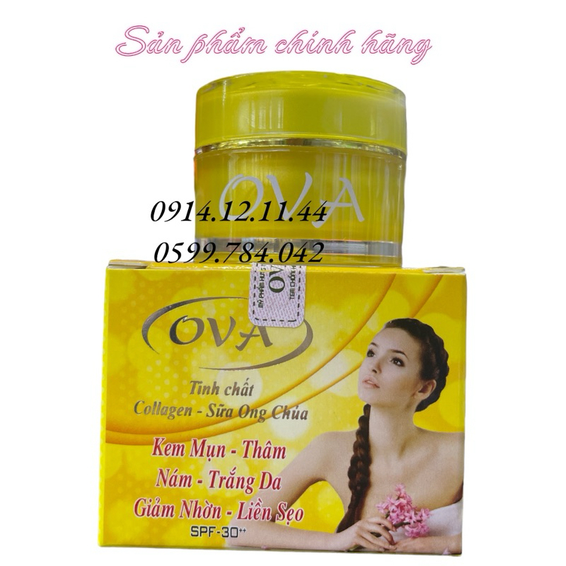 Kem Ova mụn thâm nám trắng da giảm nhờn liền sẹo 10gram