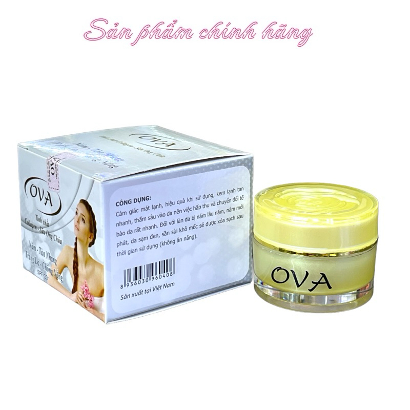 Kem Ova nám tàn nhang trắng da chống nắng 10gram
