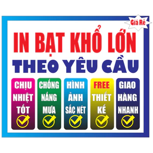 Bạt khổ lớn chịu nhiệt tốt, thiết kế miễn phí theo yêu cầu.