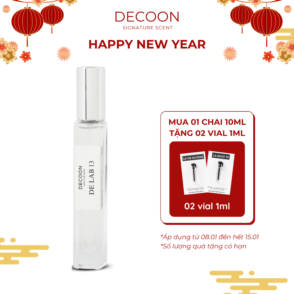 Tinh Dầu Nước Hoa Unisex DECOON DE LAB 13 - Dạng Xịt 10 ml - Hương Thơm ...