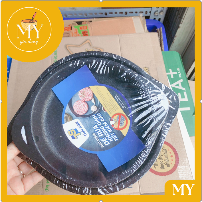 Chảo ốp la, chảo bít tết chống dính Thái Sơn size từ 16cm đến 20cm tiện lợi cho hàng quán làm món bánh mì chảo