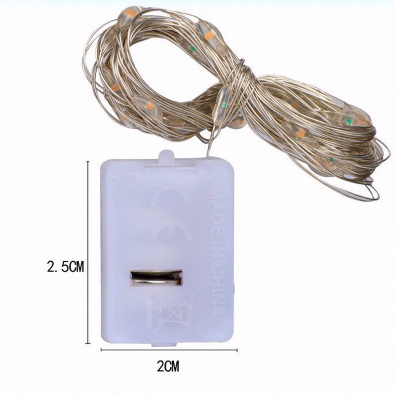 Dây đèn Led nháy dài 3m ( có sẵn pin )