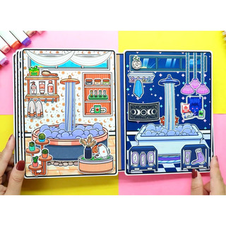 Đồ chơi Ngôi nhà công chúa mặt trăng và mặt trời - Búp bê giấy Tocaboca