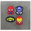 patch vải ủi nhiệt thêu hình thời trang bộ siêu nhân chibi