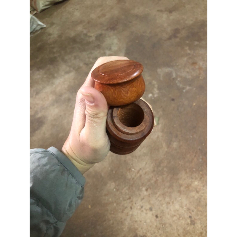 Lọ đựng tăm hàng kỹ giá rẻ gỗ trắc đỏ đen và hương ta mẫu đốt trúc làng nghề tiện Nhị Khê