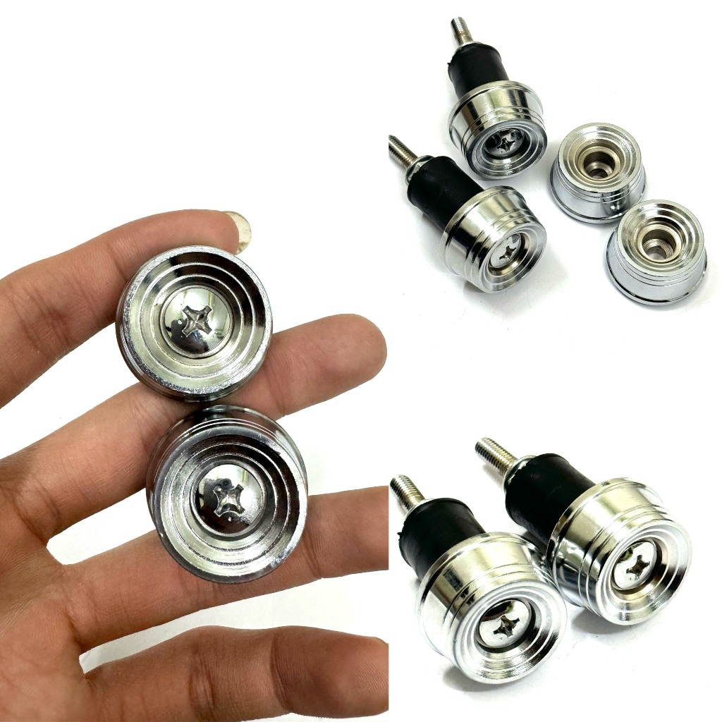 Gù inox 304 khía tròn cực đẹp gắn các dòng xe | Shopee Việt Nam