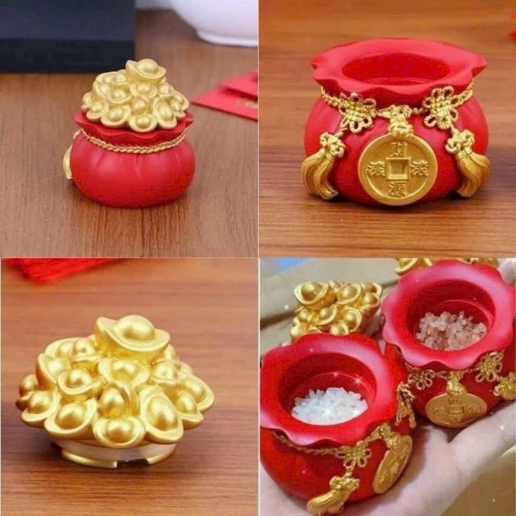 HŨ ĐỰNG MUỐI GẠO TÀI LỘC